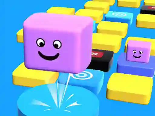 Lojë Jump Stacky Cube 3D në internet