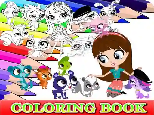 Lojë Coloring Book for Littlest Pet Shop në internet