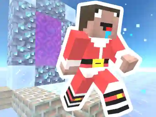 Lojë Noob Steve Christmas në internet