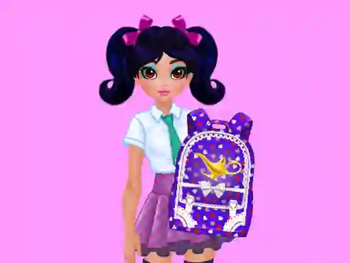 Lojë Jasmine and Elsa School Bag Design Contest në internet