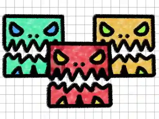 Lojë Geometry Dash Paper Note në internet