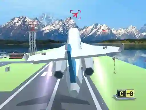 Lojë Polygon Flight Simulator në internet