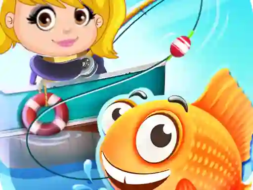 Lojë Nastya Fishing game në internet
