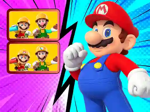 Lojë Mario spot The Differences në internet