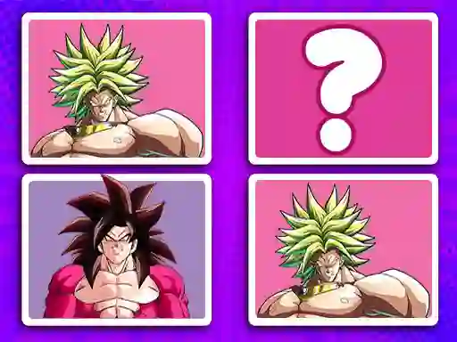 Lojë DragonBall Match Cards në internet
