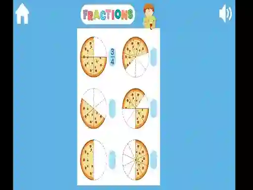 Lojë Fractions në internet