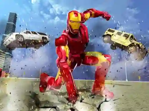 Lojë Flying Iron Hero në internet