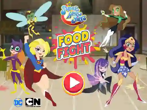Lojë DC Super Hero Girls Food Fight në internet