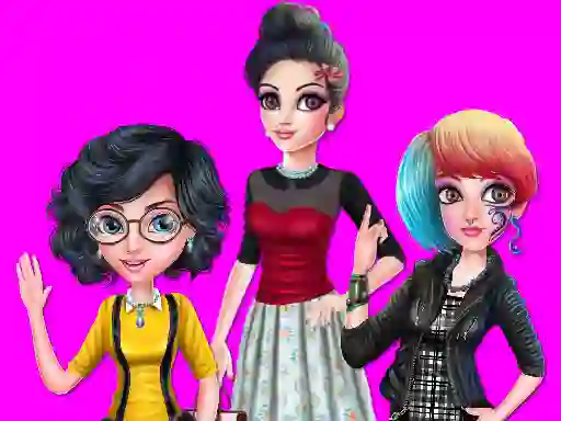 Lojë College Girl Squad Fashion Dressup në internet