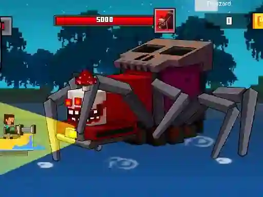Lojë Pirate Block Craft Monster Shooter në internet