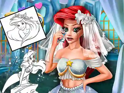 Lojë Coloring Book for Ariel Mermaid në internet