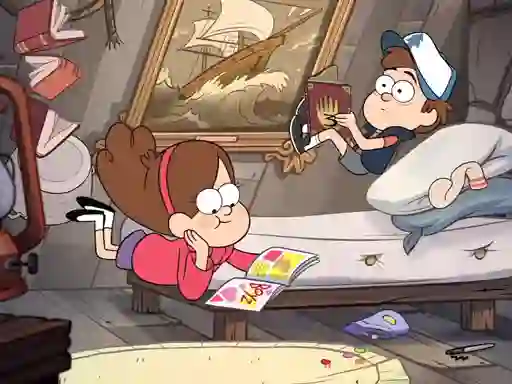 Lojë Gravity Falls Slide në internet