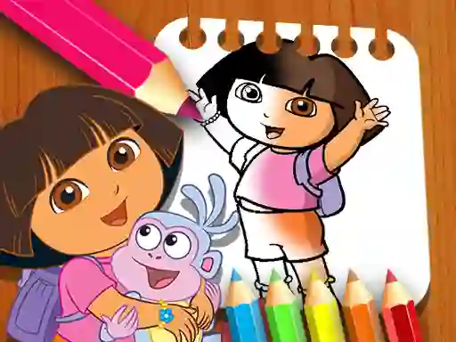 Lojë Dora the Explorer the Coloring Book në internet