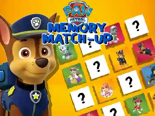 Lojë Paw Patrol Memory Match Up në internet
