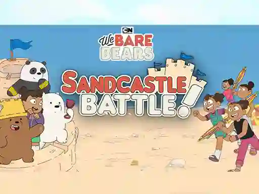 Lojë Sandcastle Battle! We Bare Bears në internet