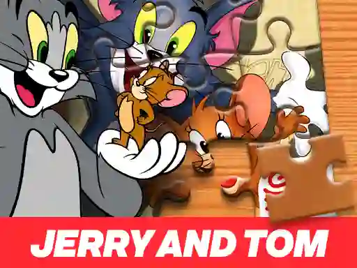 Lojë Jerry and Tom Jigsaw Puzzle në internet