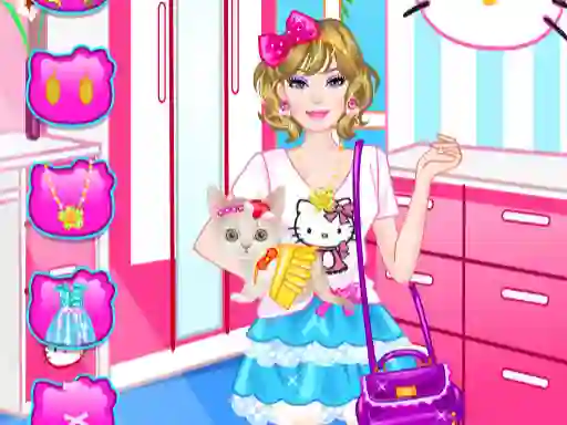 Lojë Barbie With Kitty në internet