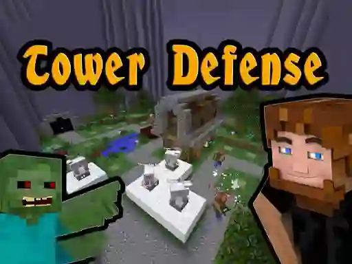Lojë Minecraft Tower Defense në internet