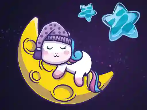 Lojë Sleeping Unicorn në internet