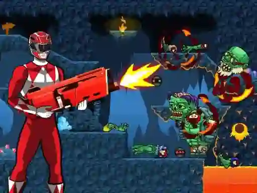 Lojë Power Rangers shoot Zombie në internet