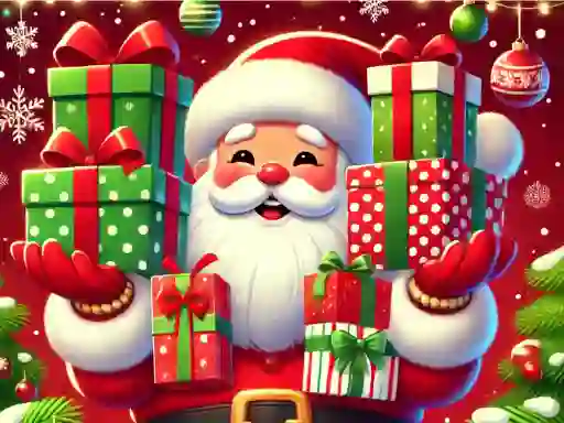 Lojë Christmas Gift Jump në internet