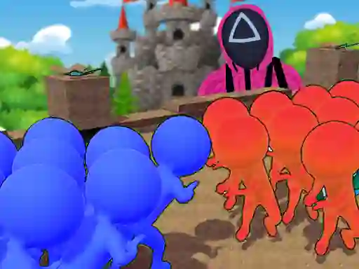Lojë Squid Game Crowd Pusher në internet