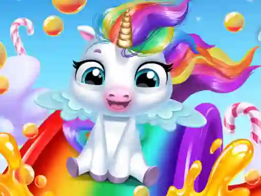 Lojë Glitter Unicorn Dress Up Girls në internet
