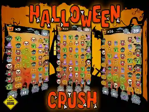 Lojë Halloween Crush në internet