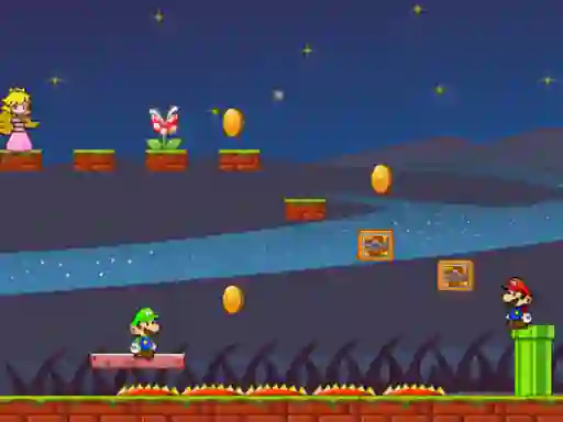 Lojë Mario Bros Save Princess në internet