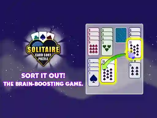 Lojë Solitaire Card Sort Puzzle në internet