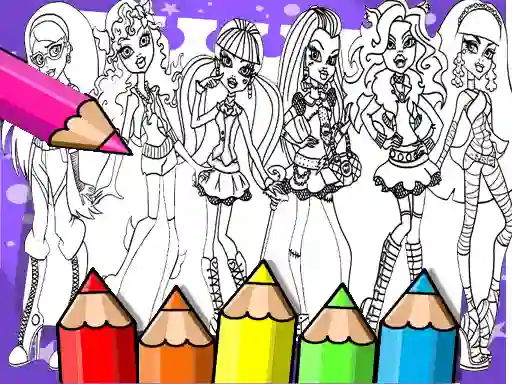 Lojë Monster High Coloring Book në internet