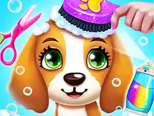 Lojë Puppy Friends Pet Dog Salon në internet