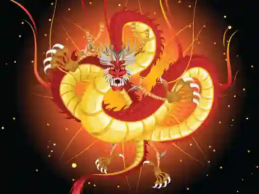 Lojë Chinese Dragons Coloring në internet