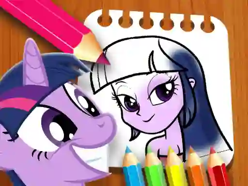 Lojë Equestria Girls Coloring Book në internet