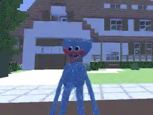Lojë Huggy Wuggy in Minecraft në internet