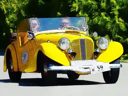 Lojë Old Cars Puzzle në internet
