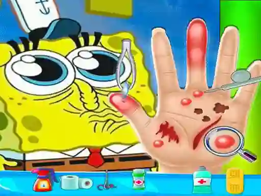 Lojë Spongebob Hand Doctor në internet