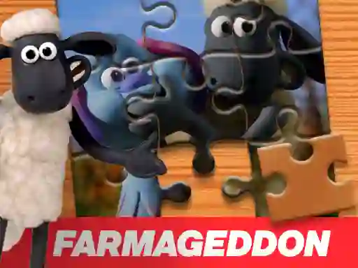 Lojë  A Shaun the Sheep Movie Farmageddon Jigsaw Puzzle në internet