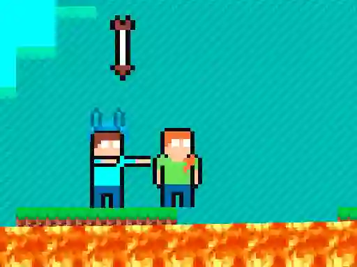 Lojë Pixel Battle Upward në internet