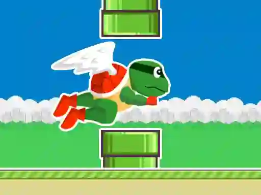 Lojë Flappy Turtle në internet