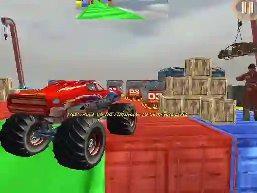 Lojë Monster Truck Driving Stunt Game Sim në internet