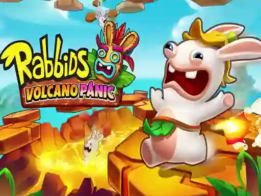Lojë Rabbids Volcano Panic në internet