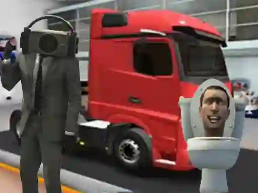 Lojë Truck Simulator Skibidi Toilet në internet
