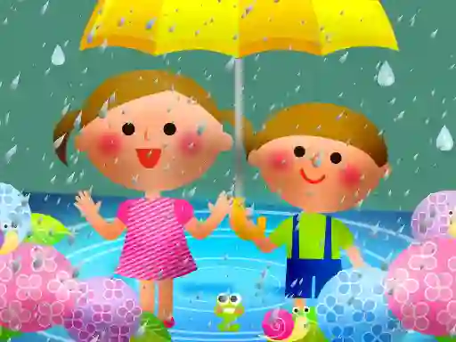 Lojë Kids Rainy Day Puzzle në internet