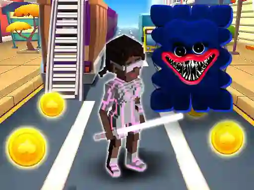Lojë City Runner 3D.io në internet