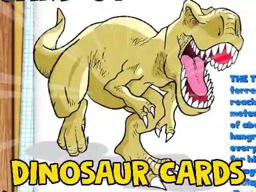 Lojë Dinosaur Cards në internet