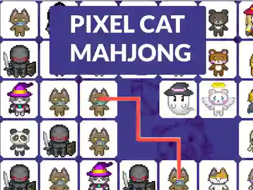Lojë Pixel cat mahjong në internet