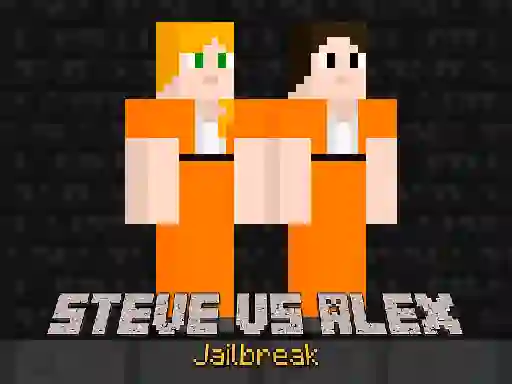 Lojë Steve vs Alex Jailbreak në internet
