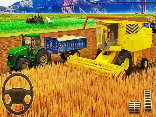 Lojë US Modern Tractor Farming Game 3D 2022 në internet