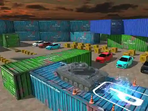 Lojë Tank Parking 3D Sim në internet